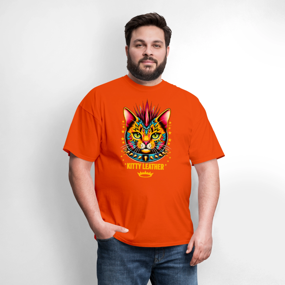 Orange Kitty T-Shirt - orange