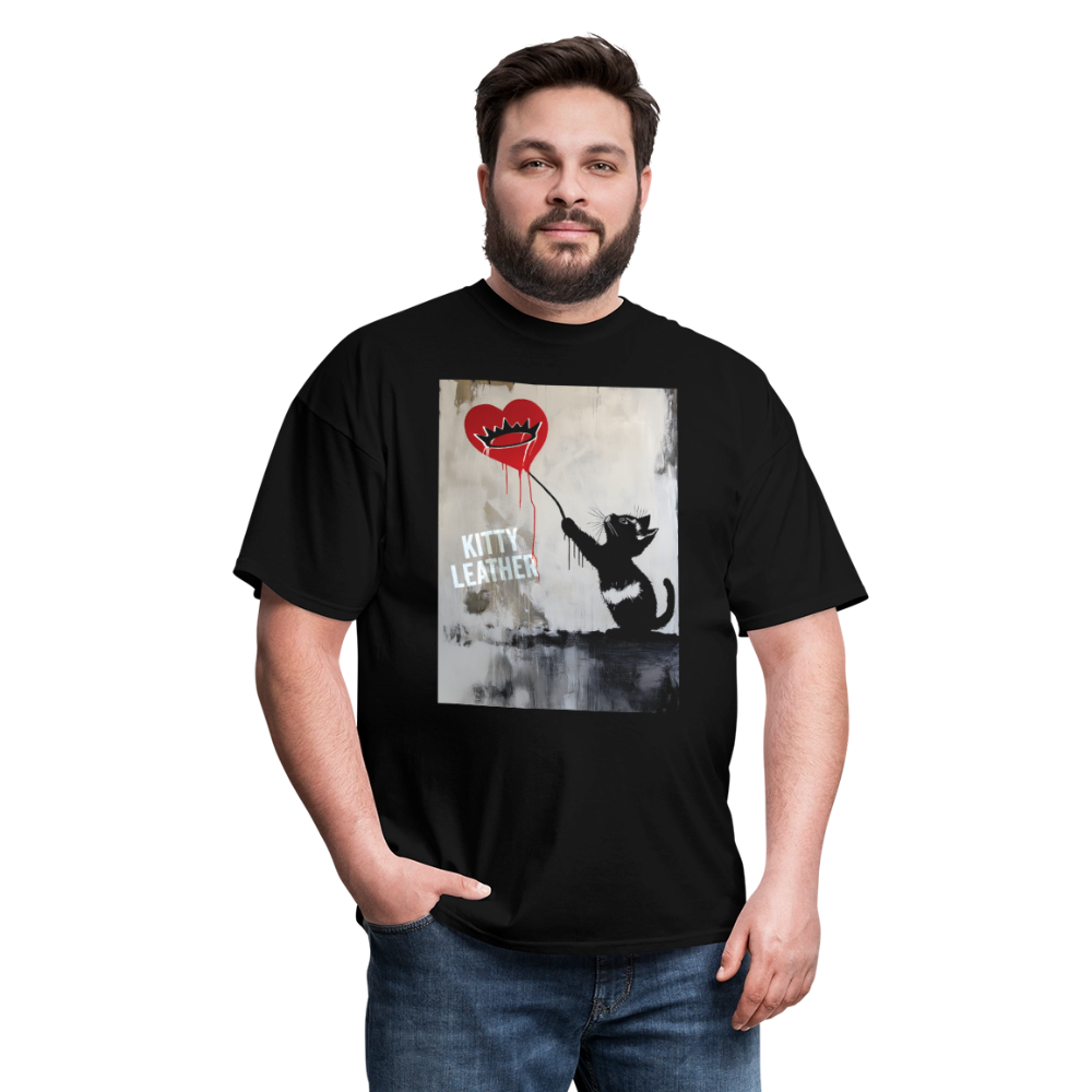 Street Art Kitty Shirt - black