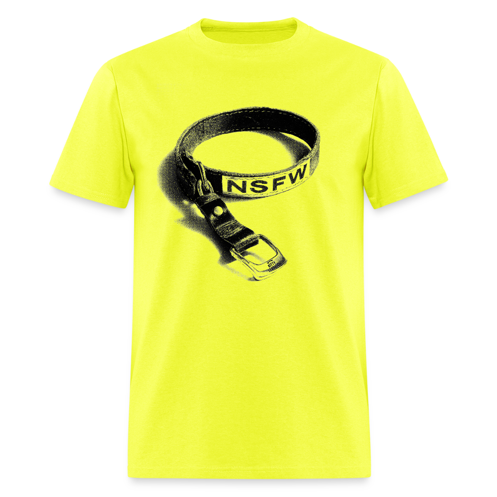 NSFW - Collar T-Shirt (LIMITED) WHT - safety green