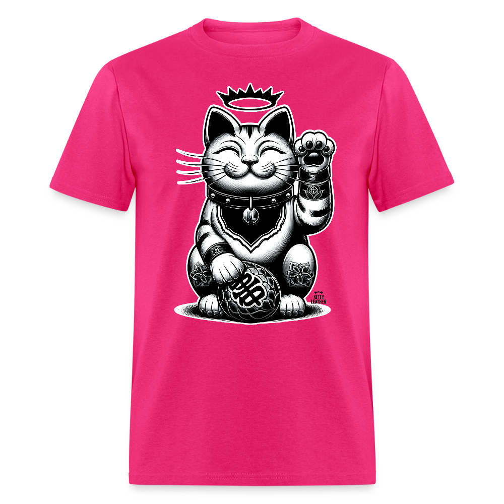 Lucky Neko Classic T-Shirt - fuchsia