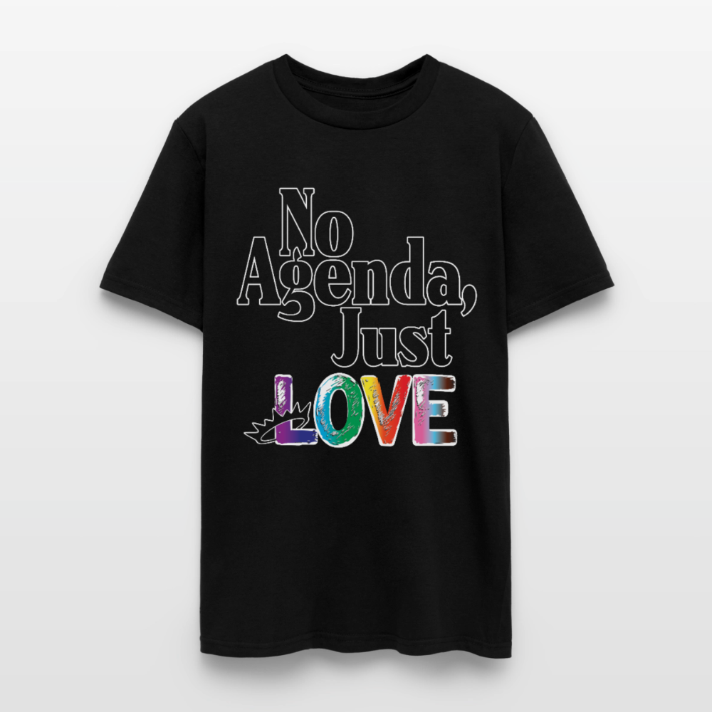 No Agenda Just Love 2026 _ Kitty Leather Pride Shirt - black