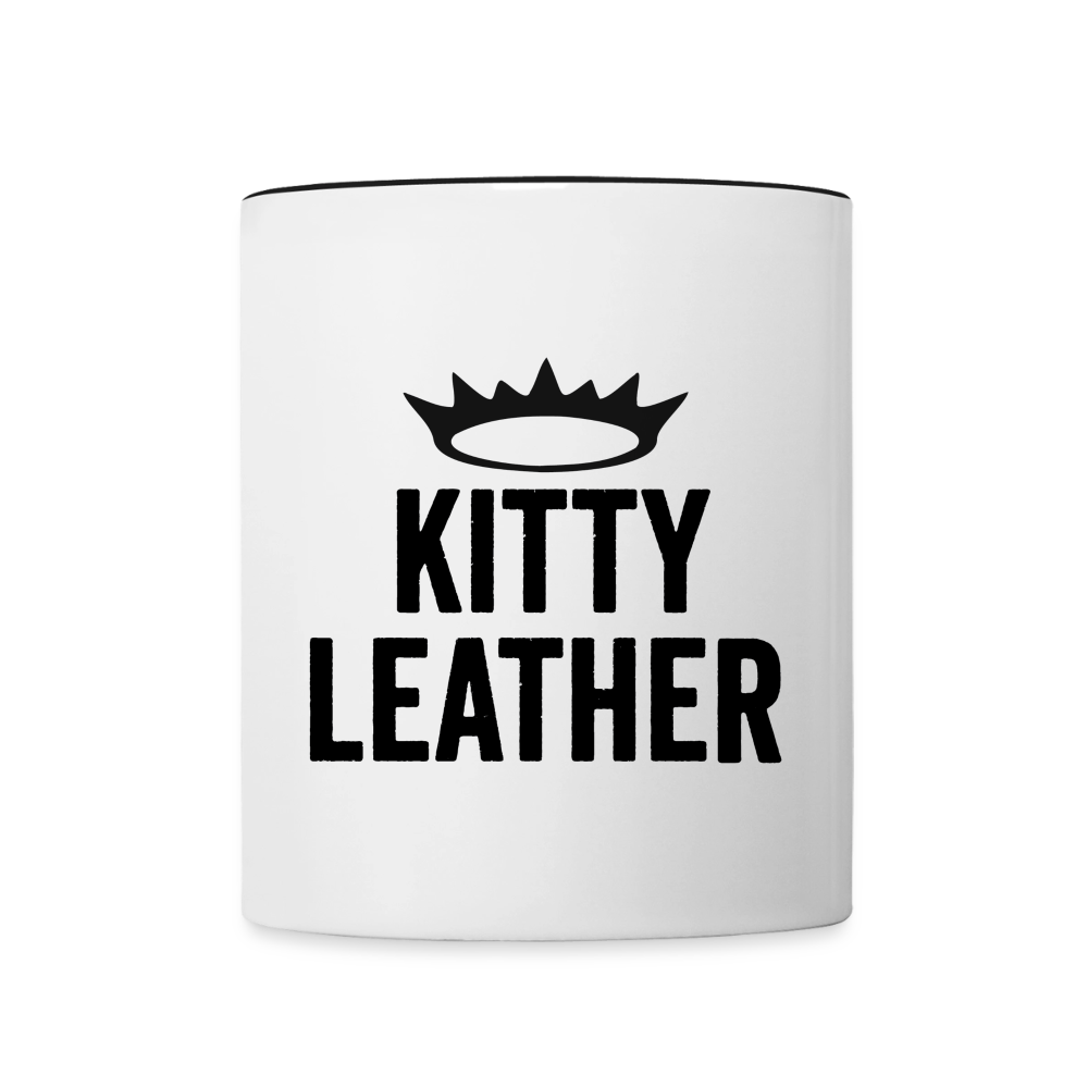 Kitty Leather | GOALS | Contrast Coffee Mug - white/black