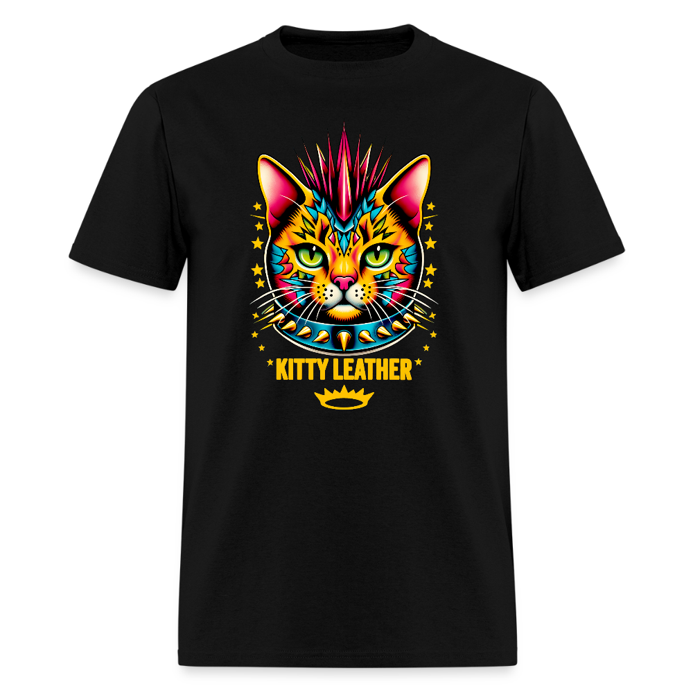 Orange Kitty T-Shirt - black