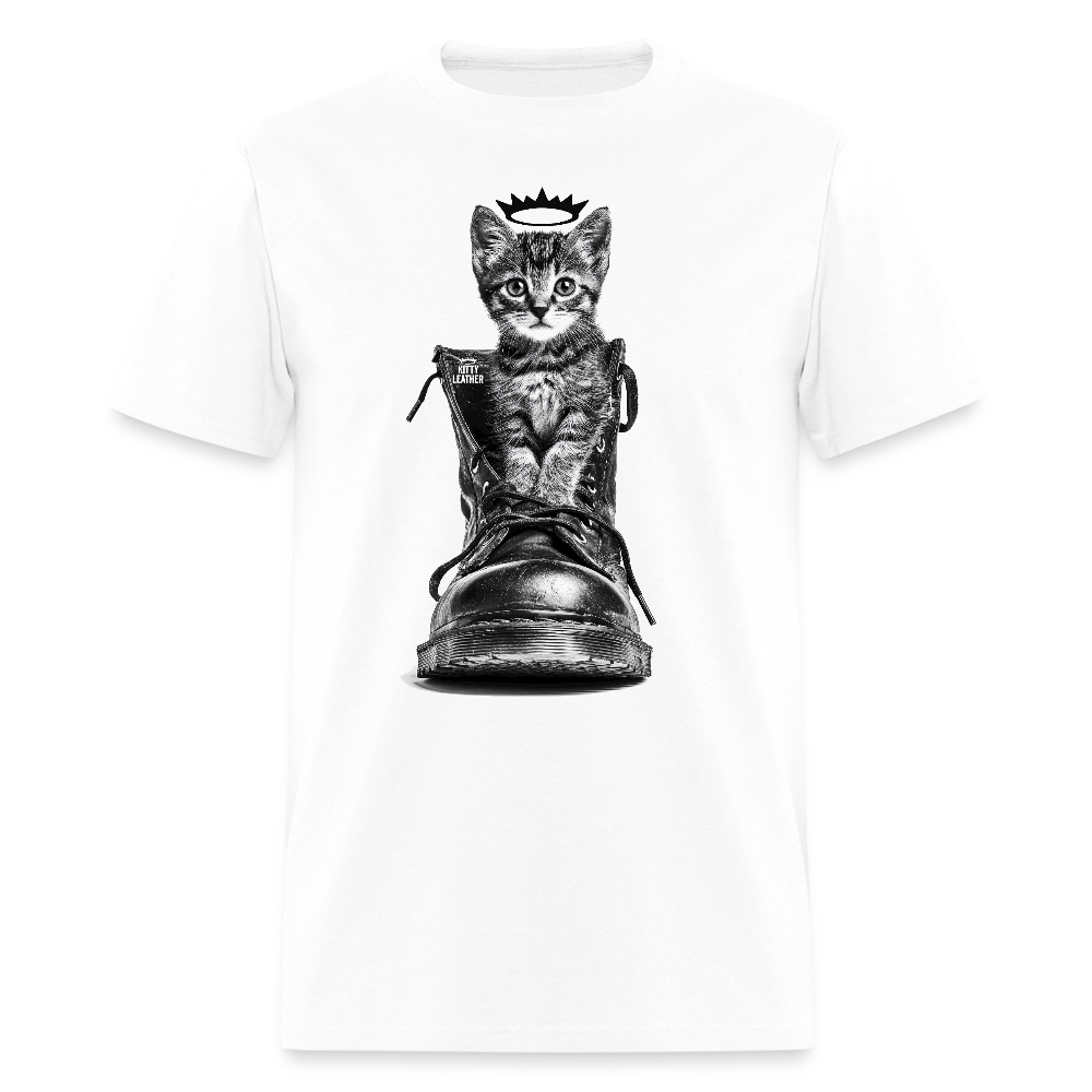 Kitty Leather | Puss In Boots | T-Shirt - white
