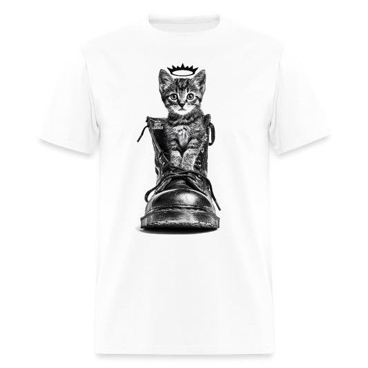 Kitty Leather | Puss In Boots | T-Shirt - white