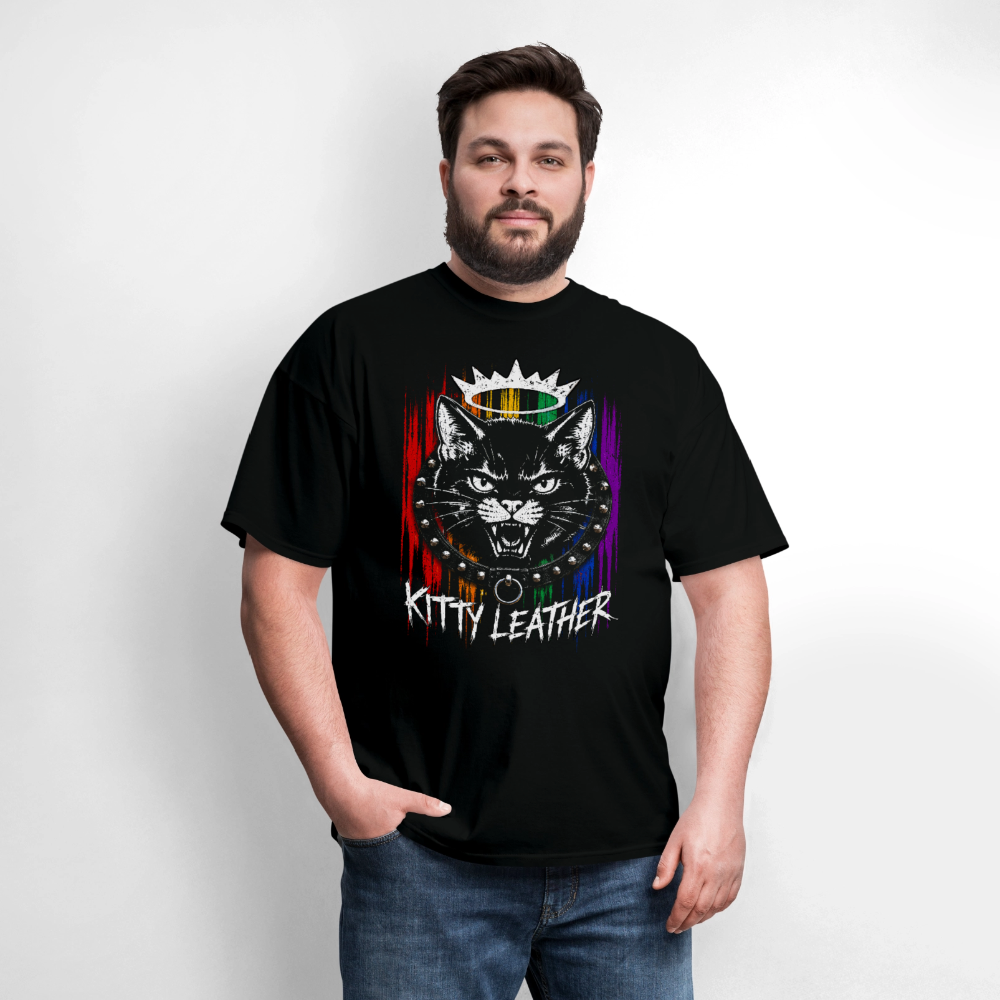 Kitty Leather Pride Shirt | Cat Pride Shirt | Kitty  Leatheer - black