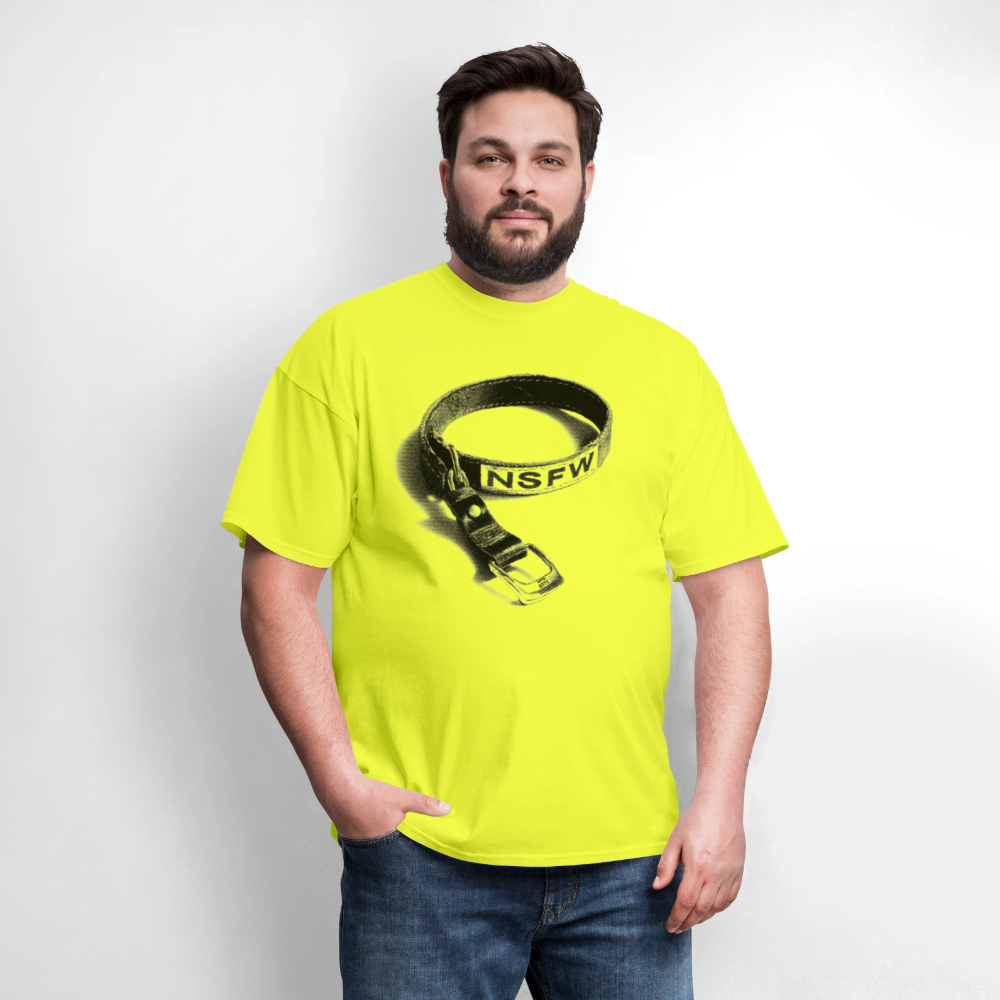NSFW - Collar T-Shirt (LIMITED) WHT - safety green