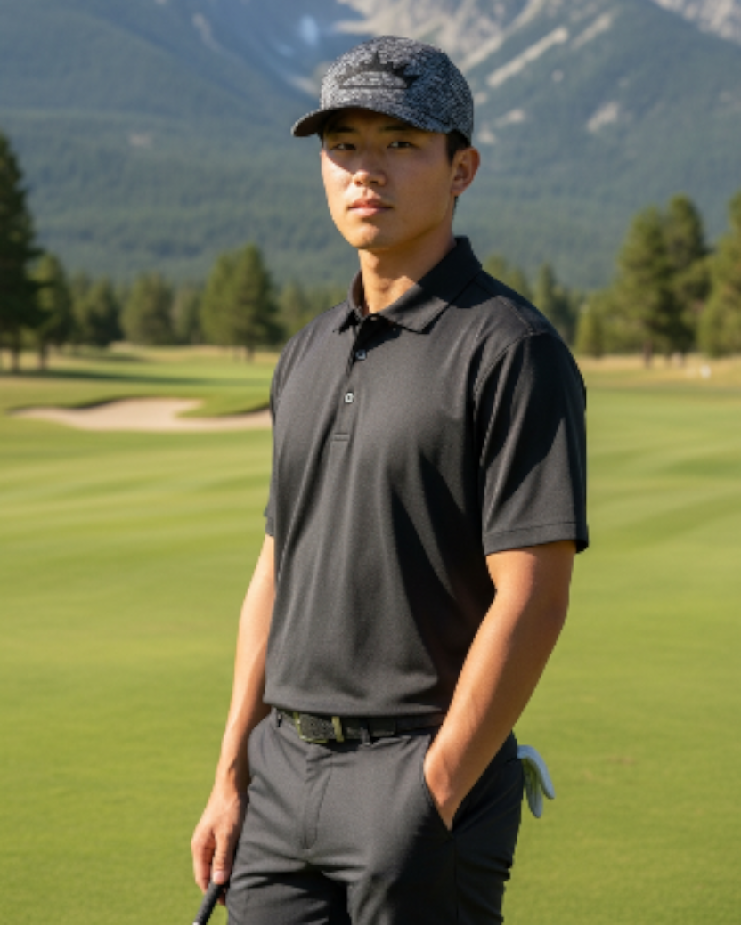 Crown Logo Hat (Black And White Woven Pattern)