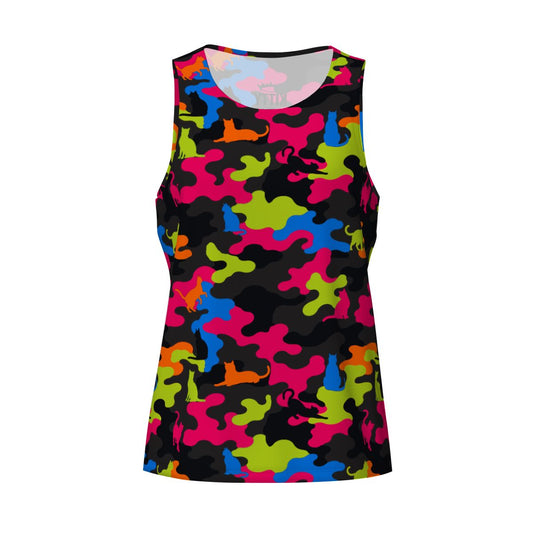 Cat Camo Tank Top |Kitty Leather | Tank Tops