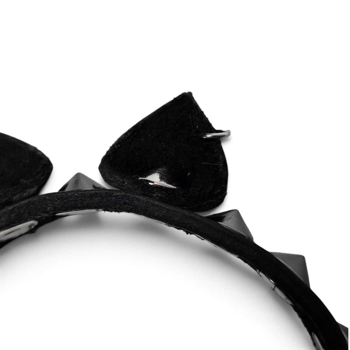 Kitty Ears Leather Bracelet | Handmade Cat Ear Bracelet | Kitty Leather